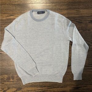 Polo by Ralph Lauren Light Gray Crewneck Sweater